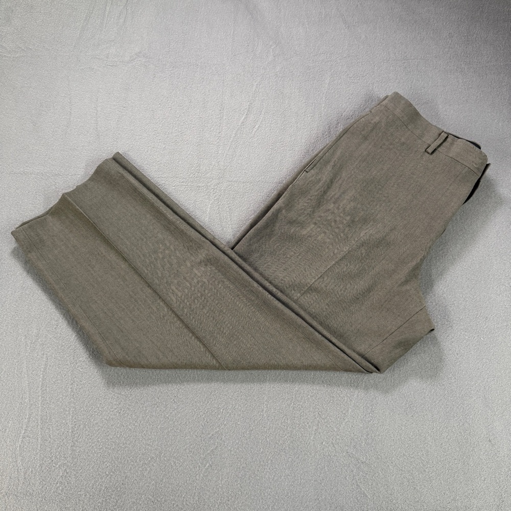 LL Bean Wool Dress Pants Mens 36x30 Classic Fit Business Slacks Office Gray